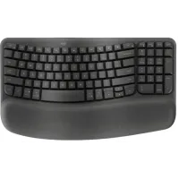 Клавиатура Logitech Wave Keys графитовый USB беспроводная BT/Radio slim Ergo LED (подставка для запястий) (920-012319)