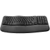 Клавиатура Logitech Wave Keys графитовый USB беспроводная BT/Radio slim Ergo LED (подставка для запястий) (920-012319)