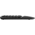 Клавиатура Logitech Wave Keys графитовый USB беспроводная BT/Radio slim Ergo LED (подставка для запястий) (920-012319)