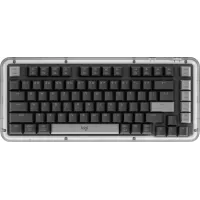 Клавиатура Logitech K75M механическая графитовый USB беспроводная BT/Radio Multimedia (подставка для запястий) (920-013299)