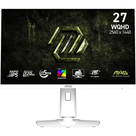 Монитор MSI 27" Mag 274QRFW X32 белый IPS LED 16:9 HDMI матовая HAS Piv 300cd 178гр/178гр 2560x1440 320Hz DP WQ 6.7кг