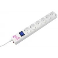 Сетевой фильтр Powercube SPG6-16-5M 5м (6 розеток) белый (коробка)