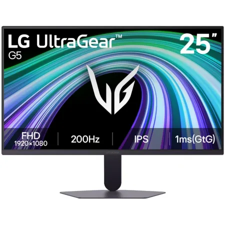 Монитор LG 24.4" (62.2 см) UltraGear 25G523B-B черный IPS LED 16:9 HDMI матовая 1000:1 300cd 178гр/178гр 1920x1080 200Hz FreeSync Premium DP FHD 3.5кг