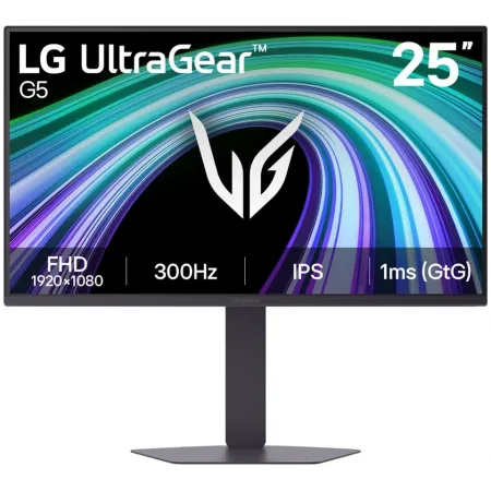 Монитор LG 25" UltraGear 25G550B-B черный IPS LED 16:9 HDMI матовая HAS Piv 1000:1 300cd 178гр/178гр 1920x1080 300Hz FreeSync Premium DP FHD 4.8кг