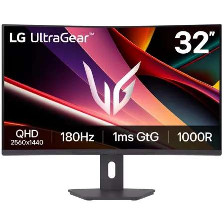 Монитор LG 31.5" UltraGear 32G600A-B черный VA LED 16:9 HDMI матовая HAS Piv 3000:1 300cd 178гр/178гр 2560x1440 180Hz FreeSync DP 2K 6.7кг
