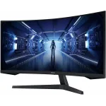 Монитор Samsung 34" Odyssey G5 LC34G55TWWPXEN черный VA LED 21:9 HDMI матовая 250cd 178гр/178гр 3440x1440 165Hz FreeSync Premium DP UW 5.6кг