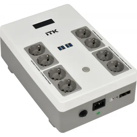 Источник бесперебойного питания ITK Electra EST8-1000VA-1-001 600Вт 1000ВА черный