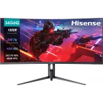 Монитор Hisense 34" 34G6Q PRO светло-серый VA LED 1ms 21:9 HDMI M/M матовая HAS Piv 3000:1 320cd 89гр/89гр 3440x1440 240Hz FreeSync Premium DP Ultra WQHD USB 6.75кг