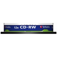 Диск CD-RW Verbatim 700Mb 12x Cake Box (10шт) (43480)