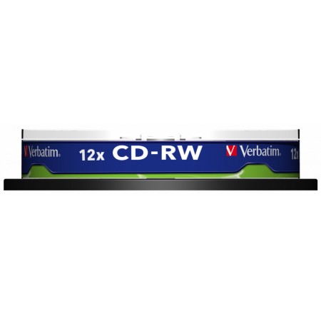 Диск CD-RW Verbatim 700Mb 12x Cake Box (10шт) (43480)