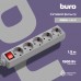 Сетевой фильтр Buro 500SL-1.5-G 1.5м (5 розеток) серый (пакет ПЭ)