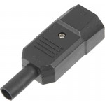 Вилка Lanmaster LAN-IEC-320-C14 IEC 60320 C14 10A 250V black