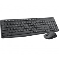 Клавиатура + мышь Logitech MK235 клав:серый мышь:серый USB беспроводная (920-007948)