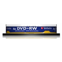 Диск DVD+RW Verbatim 4.7Gb 4x Cake Box (10шт) (43488)