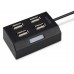 Разветвитель USB 2.0 Buro BU-HUB4-U2.0 4порт. черный