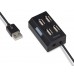 Разветвитель USB 2.0 Buro BU-HUB4-U2.0 4порт. черный