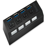 Разветвитель USB 3.0 Buro BU-HUB4-U3.0-L 4порт. черный Разветвитель USB 3.0 Buro BU-HUB4-U3.0-L 4порт. черный