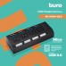 Разветвитель USB 3.0 Buro BU-HUB4-U3.0-L 4порт. черный