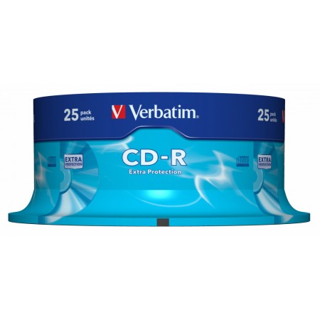 Диск CD-R Verbatim 700Mb 52x Cake Box (25шт) (43432)