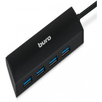 Разветвитель USB 3.0 Buro BU-HUB4-0.5-U3.0 4порт. черный
