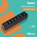 Разветвитель USB 2.0 Buro BU-HUB7-1.0-U2.0 7порт. черный