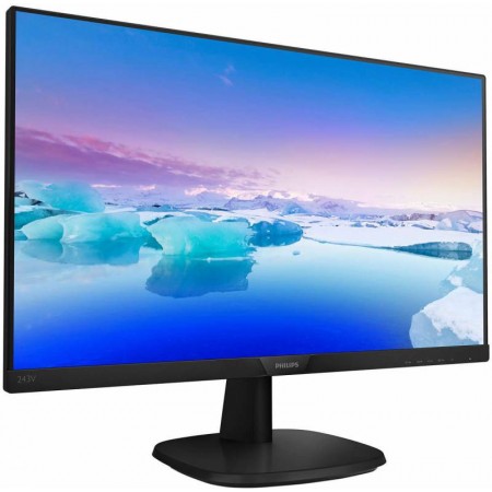 Монитор Philips 23.8" 243V7QDAB (00/01) черный IPS LED 16:9 DVI HDMI M/M матовая 250cd 1920x1080 75Hz VGA FHD 3.5кг