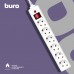 Сетевой фильтр Buro 600SH-16-3-W 3м (6 розеток) белый (коробка)