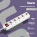 Сетевой удлинитель Buro BU-PS5.1/W 1.5м (5 розеток) белый (пакет ПЭ)