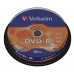 Диск DVD-R Verbatim 4.7Gb 16x Cake Box (10шт) (43523)