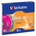 Диск DVD-R Verbatim 4.7Gb 16x Slim case (5шт) Color (43557)