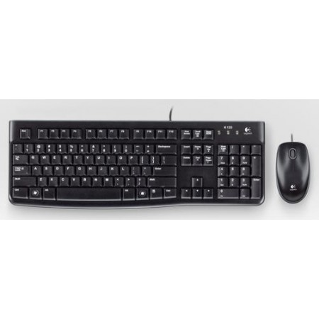 Клавиатура + мышь Logitech MK120 клав:черный мышь:черный/серый USB (920-002561)