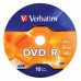 Диск DVD-R Verbatim 4.7Gb 16x bulk (10шт) (43729)