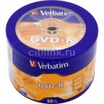 Диск DVD-R Verbatim 4.7Gb 16x wagon wheel (50шт) (43731)