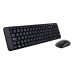 Клавиатура + мышь Logitech MK220 клав:черный мышь:черный USB беспроводная (920-003169)