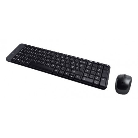 Клавиатура + мышь Logitech MK220 клав:черный мышь:черный USB беспроводная (920-003169)