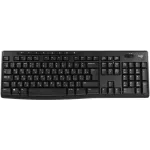 Клавиатура Logitech K270 черный/белый USB беспроводная Multimedia (920-003757)