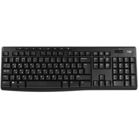 Клавиатура Logitech K270 черный/белый USB беспроводная Multimedia (920-003757)