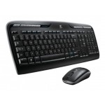 Клавиатура + мышь Logitech MK330 клав:черный мышь:черный USB беспроводная Multimedia (920-003995)