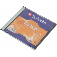 Диск DVD-R Verbatim 4.7Gb 16x Slim case (1шт) Диск DVD-R Verbatim 4.7Gb 16x Slim case (1шт)