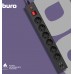 Сетевой фильтр Buro BU-SP1.8_USB_2A-B 1.8м (6 розеток) черный (коробка)