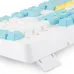 Клавиатура Оклик K951X механическая белый USB Multimedia LED (подставка для запястий) (1901079)