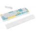 Клавиатура Оклик K951X механическая белый USB Multimedia LED (подставка для запястий) (1901079)