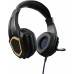Наушники с микрофоном Оклик HS-L310G Guardian черный/золотистый 2.2м мониторные оголовье (359483)