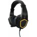 Наушники с микрофоном Оклик HS-L310G Guardian черный/золотистый 2.2м мониторные оголовье (359483)