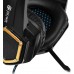 Наушники с микрофоном Оклик HS-L310G Guardian черный/золотистый 2.2м мониторные оголовье (359483)