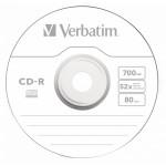 Диск CD-R Verbatim 700Mb 52x Slim case (10шт) (43415)