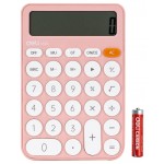 Калькулятор настольный Deli EM124PINK розовый 12-разр.