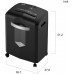 Шредер Cactus CS-SH-12-20-4X12H (секр.P-4) перекрестный 12лист. 20лтр. скрепки скобы пл.карты
