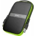 Жесткий диск Silicon Power USB 3.0 4Tb SP040TBPHDA60S3K A60 Armor 2.5" черный/зеленый