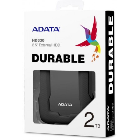 Жесткий диск A-Data USB 3.0 2Tb AHD330-2TU31-CBK HD330 DashDrive Durable 2.5" черный